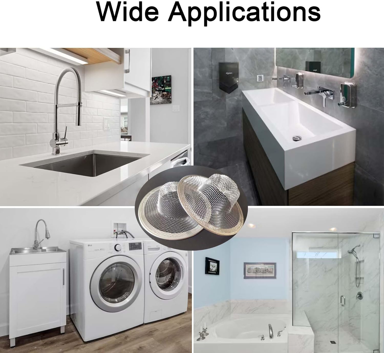20Pcs Small Drain Mesh Basket for Bathroom Sink