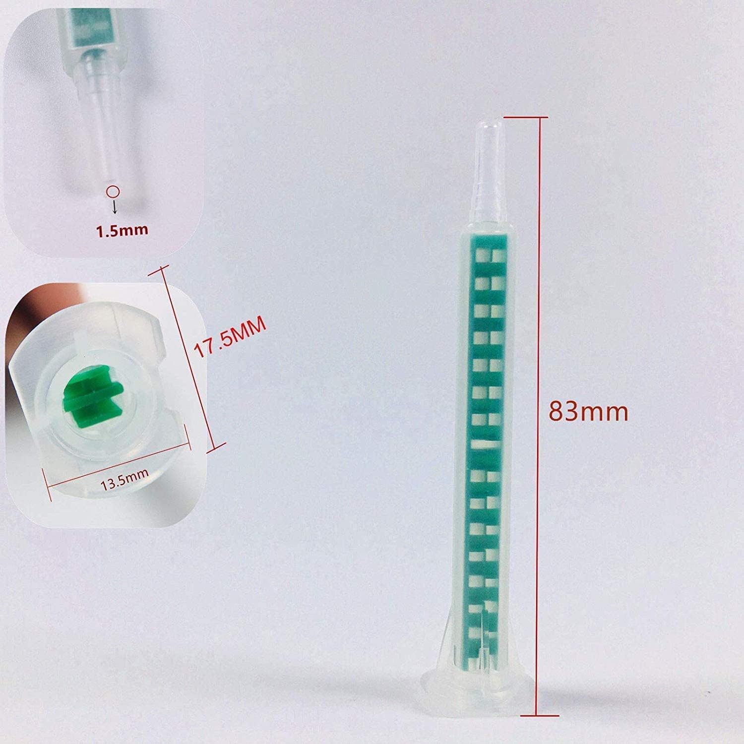 40 Pieces 16 Element Epoxy Mixing Nozzle Tips for 50ml Cartridges