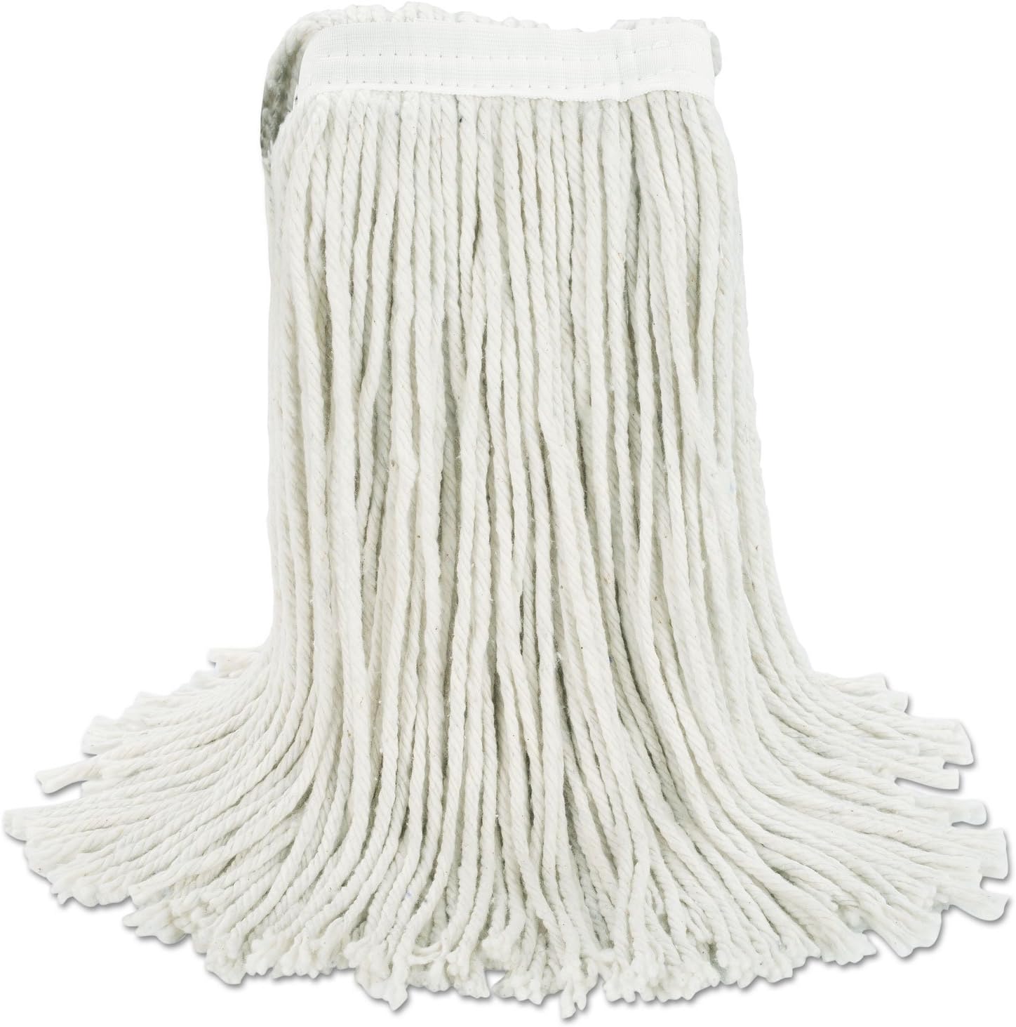 Boardwalk BWK2024CEA No 24 Cotton Cut-End Wet Mop Head White