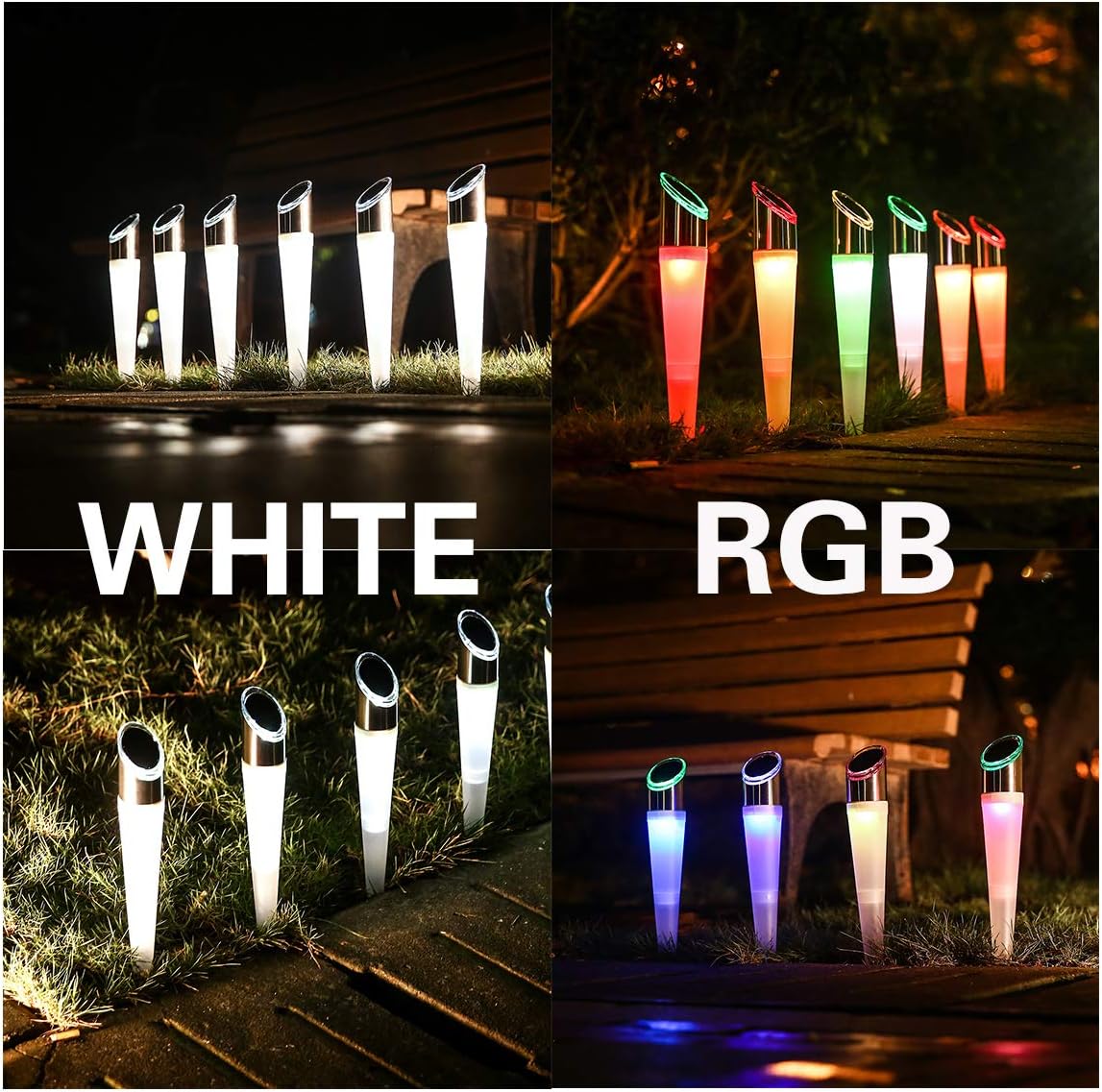Pearlstar 6 Pack Solar Pathway Lights
