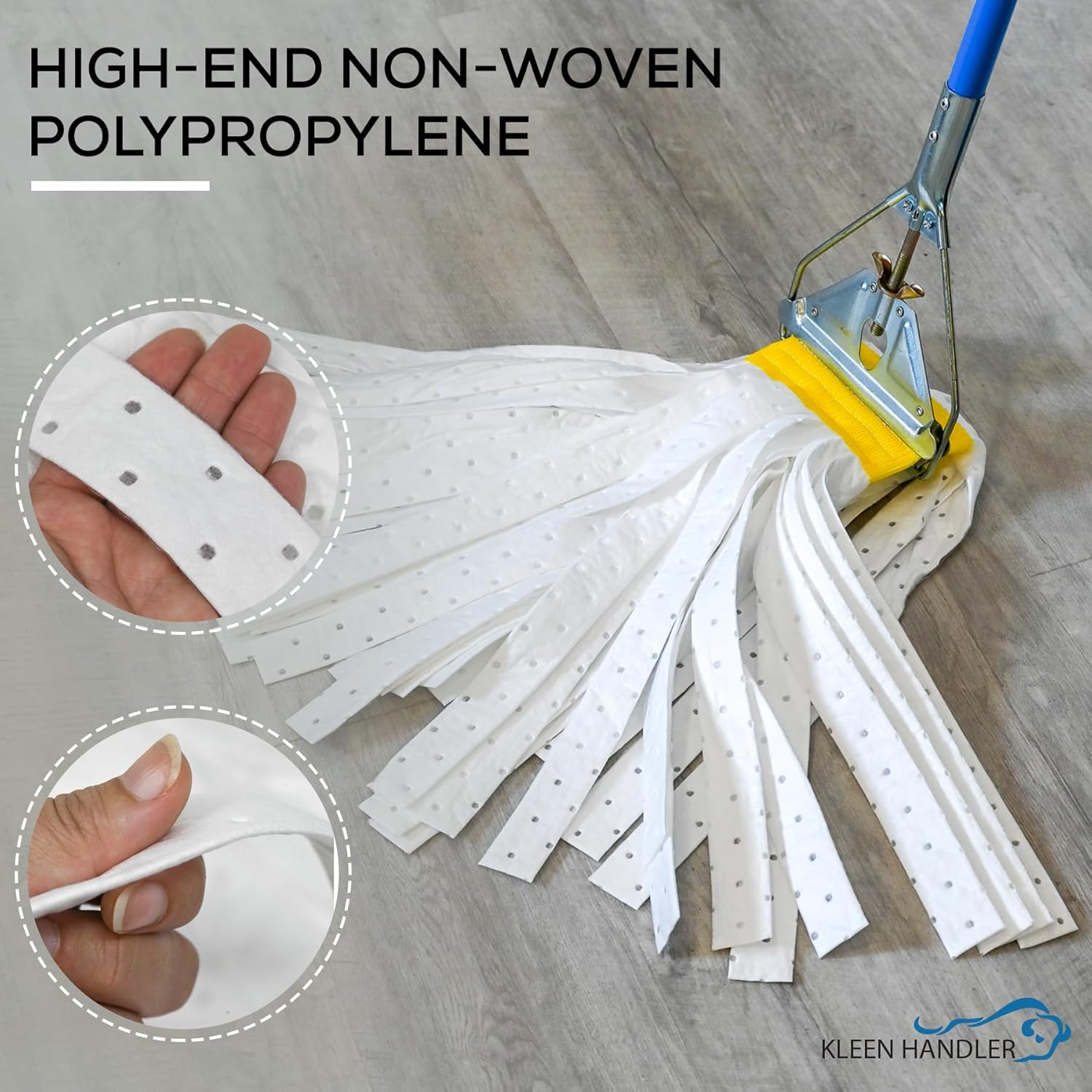 KLEEN HANDLER 6-Pack Mop Head Replacement for Oil Spills
