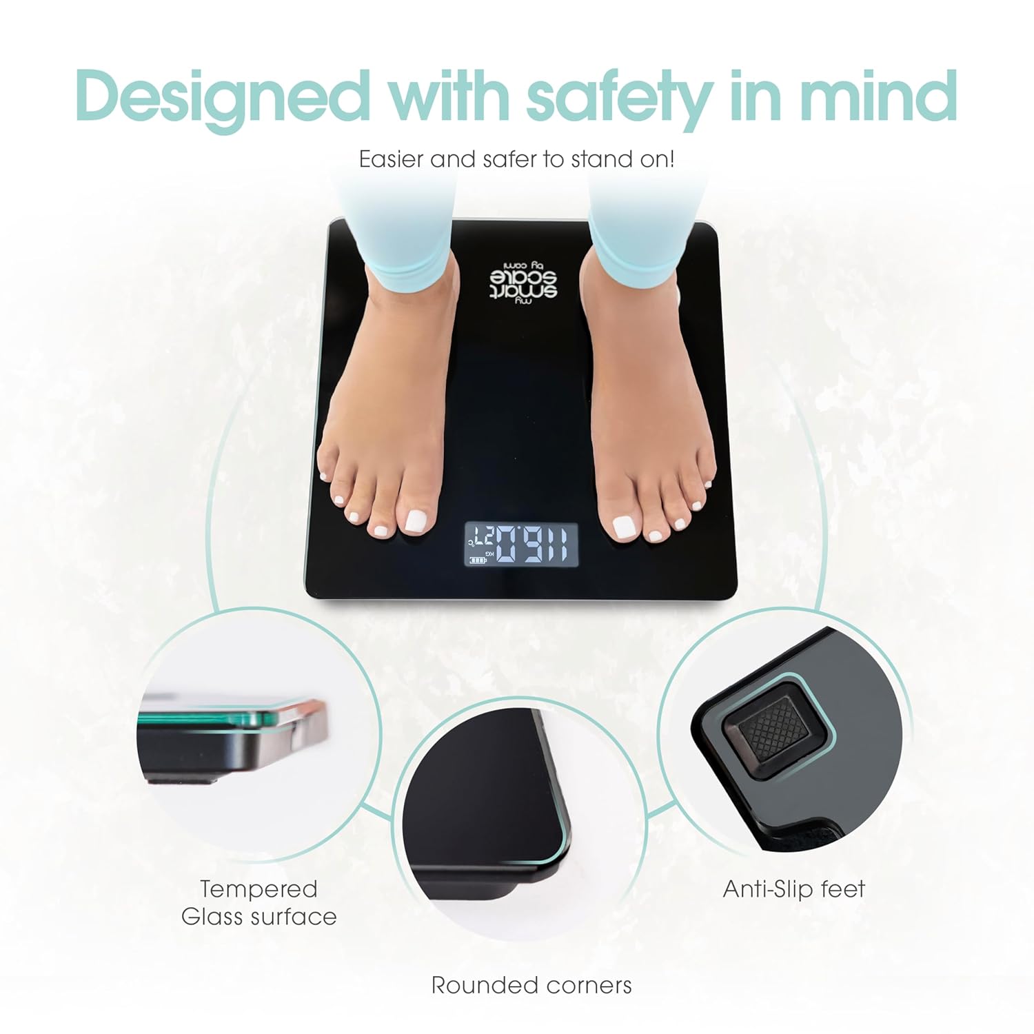 Powerfit Smart Scale with BMI and Body Fat Measurement 1