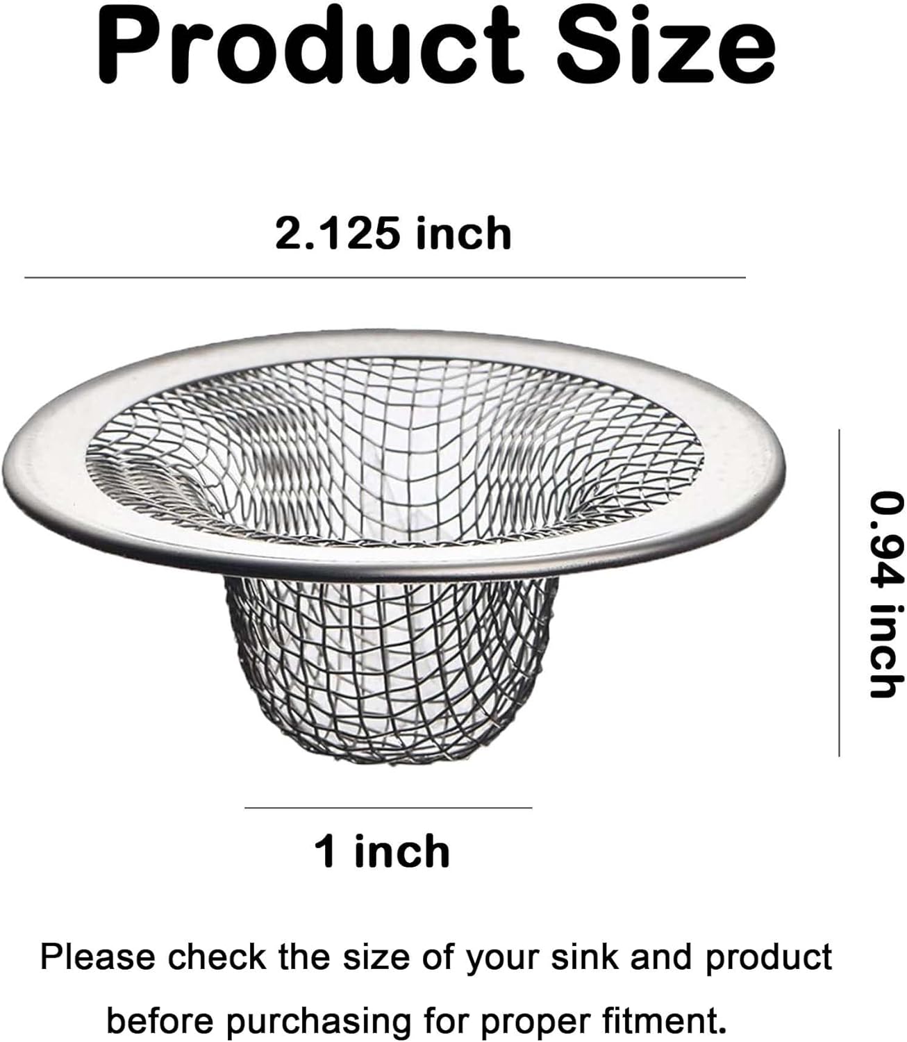 20Pcs Small Drain Mesh Basket for Bathroom Sink