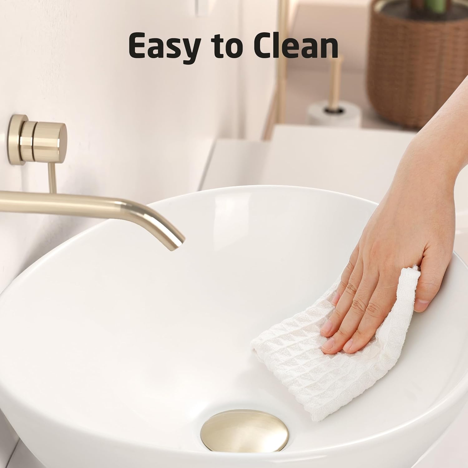 KES Oval Bathroom Sink Drain with Hair Catcher and Overflow