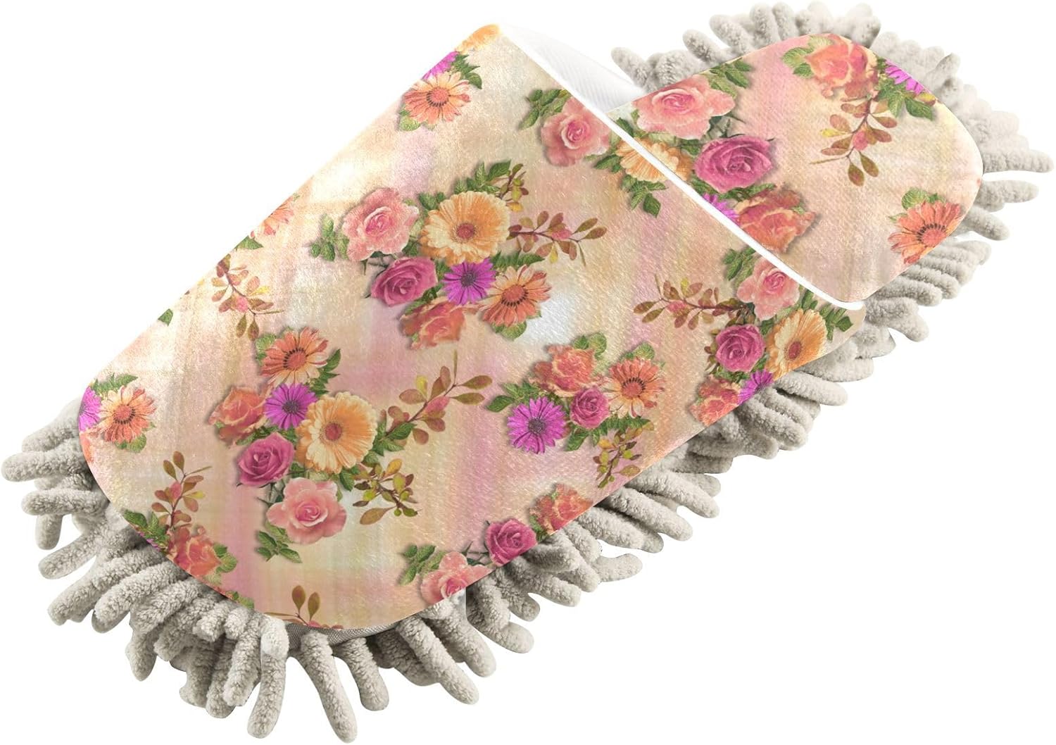 Kigai Microfiber Cleaning Slippers with Flowers