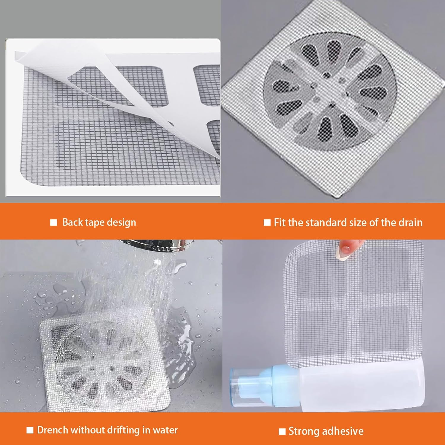 30 PCS Drain Hair Catcher Set for Kitchen Bathroom