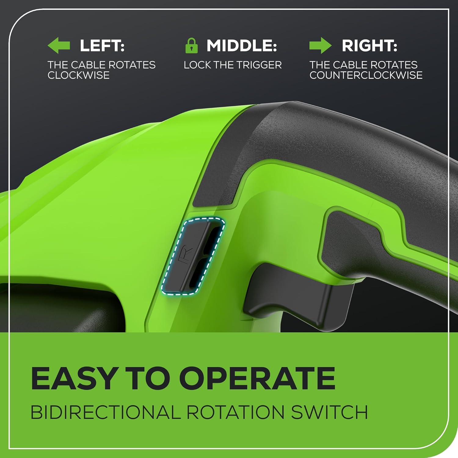 Greenworks 24V Cordless Drain Auger with 20Ah Battery