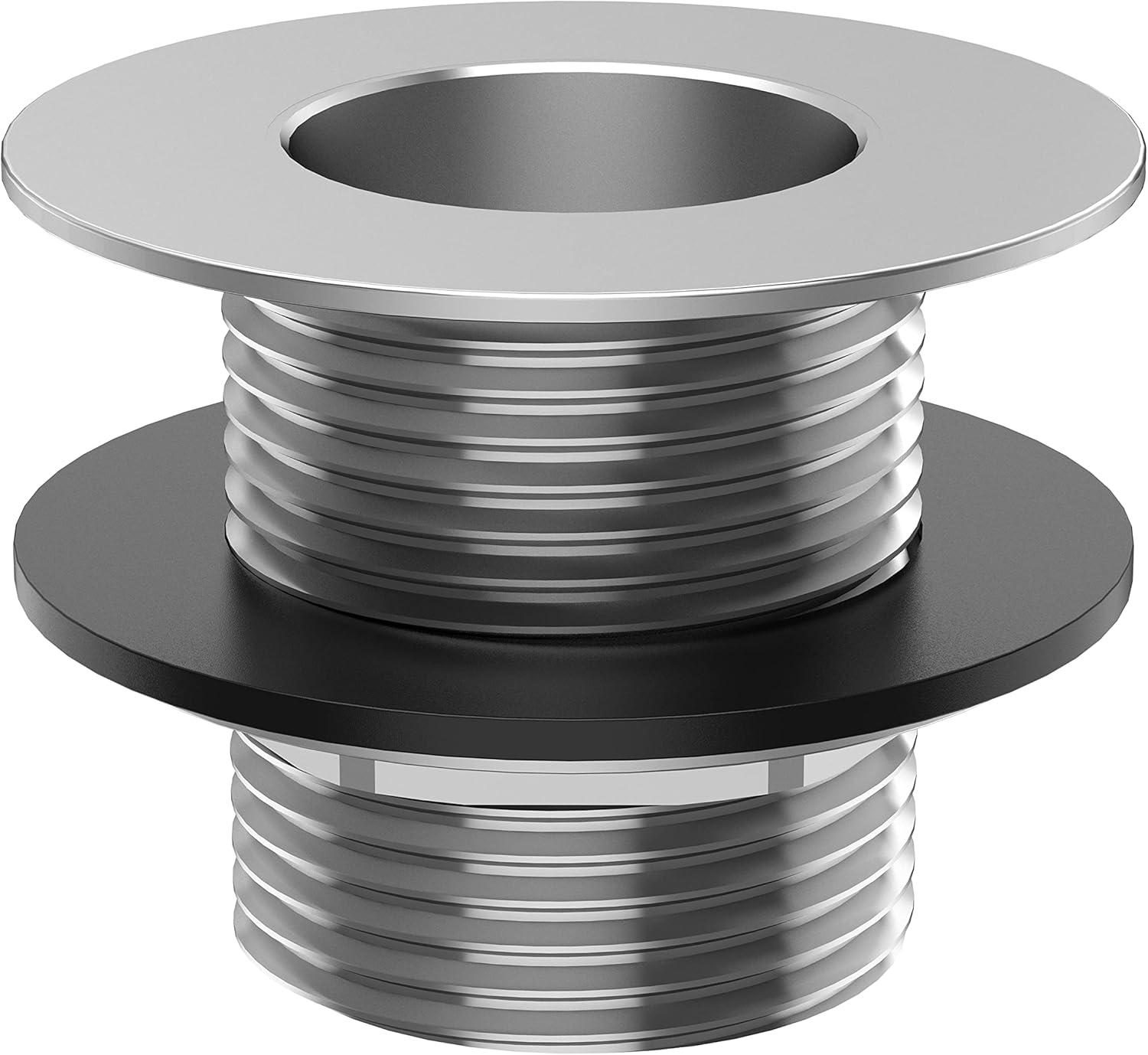Stainless Steel Bar Sink Drain 1 NPS Thread for 1-38 Opening