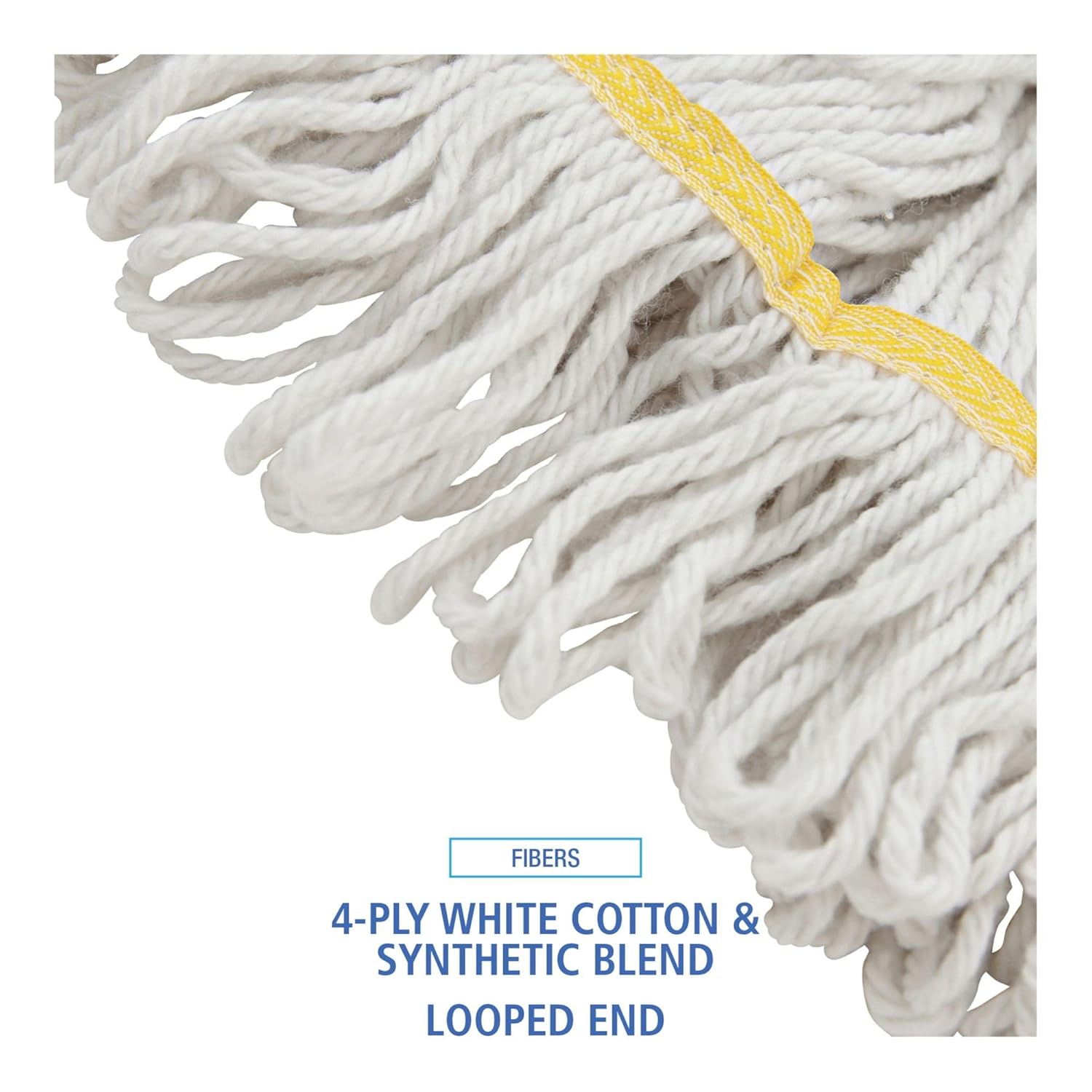 Boardwalk BWK501WH 5 in Headband Super Loop Wet Mop Head - Small White