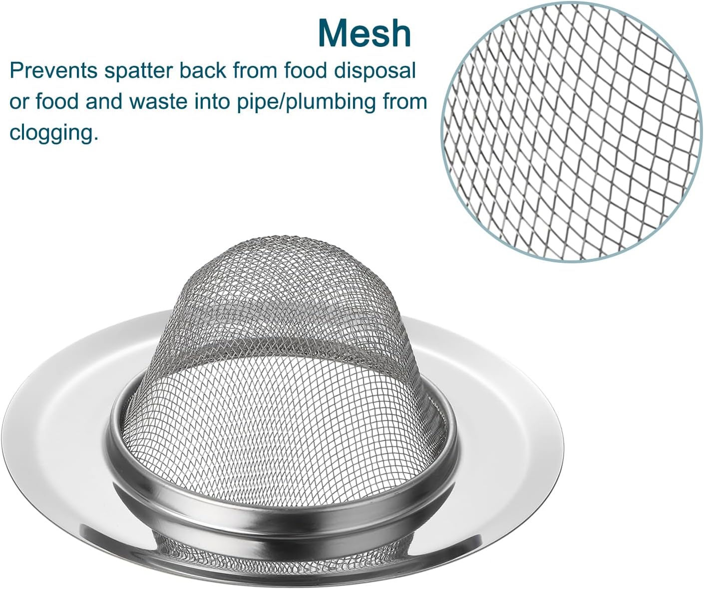 Uxcell 2Pcs Kitchen Sink Drain Strainer