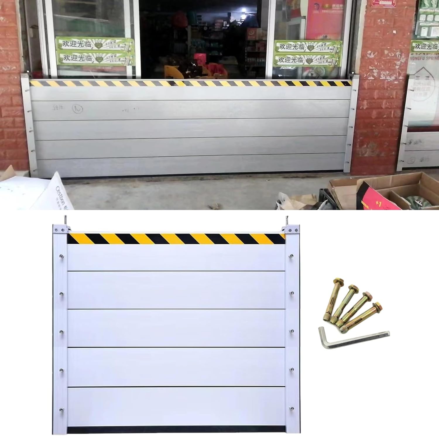 Heavy Duty Aluminum Flood Barrier for Front Door and Gates