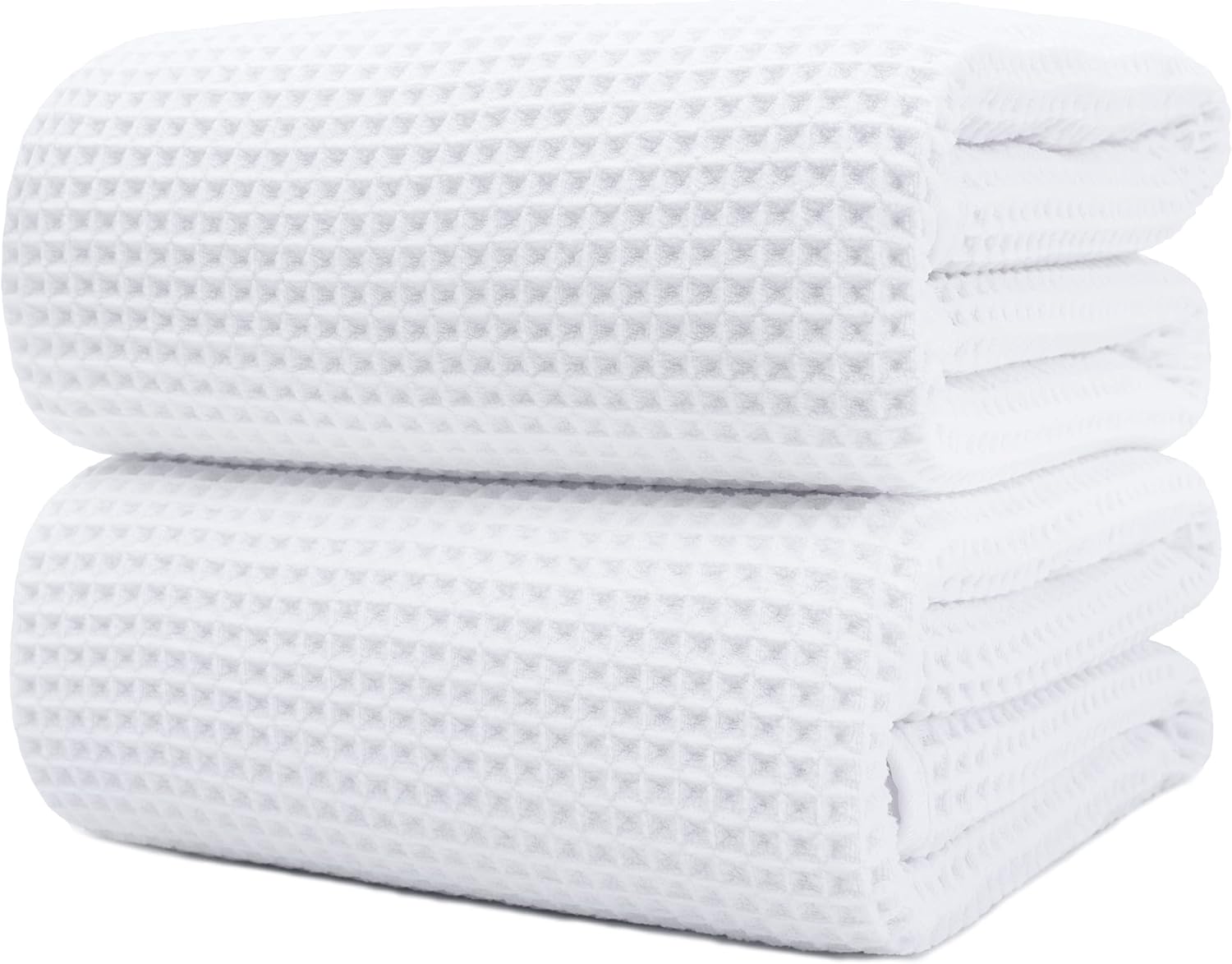 POLYTE Microfiber Quick Dry Bath Sheet Set of 2