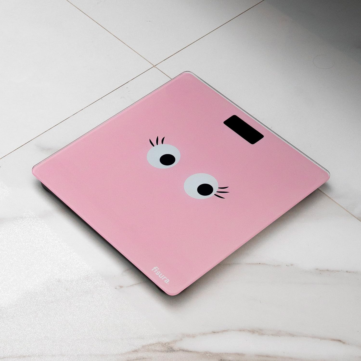 Fisura Digital Glass Bathroom Scale Pink 180kg