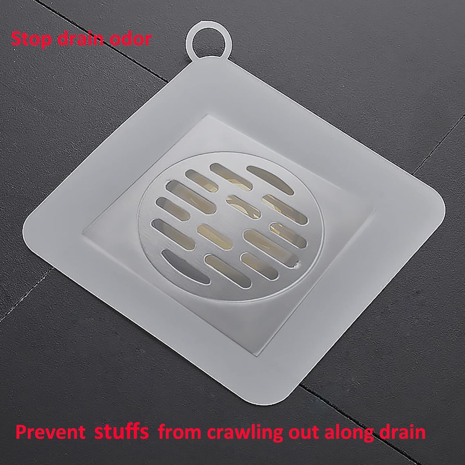 Xirgoe Silicone Drain Cover for Shower 79 Inch 22pcs White and Grey