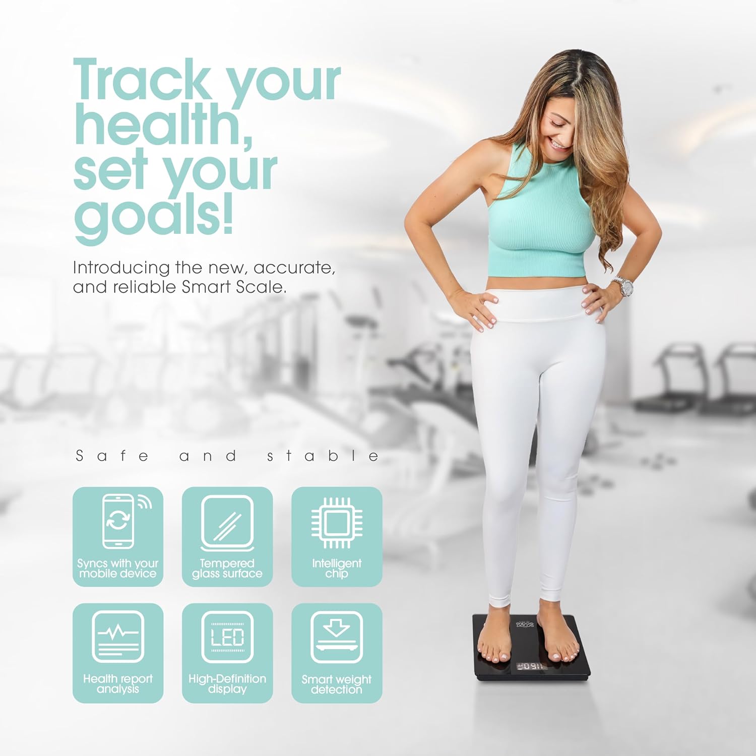 Powerfit Smart Scale with BMI and Body Fat Measurement 1