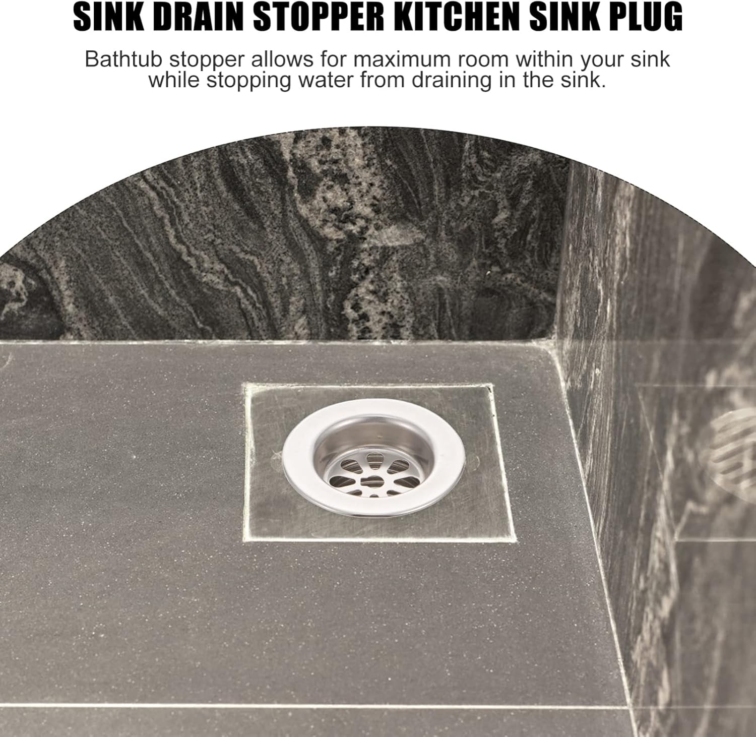 SOESFOUFU Stainless Steel Sink Drain Stopper