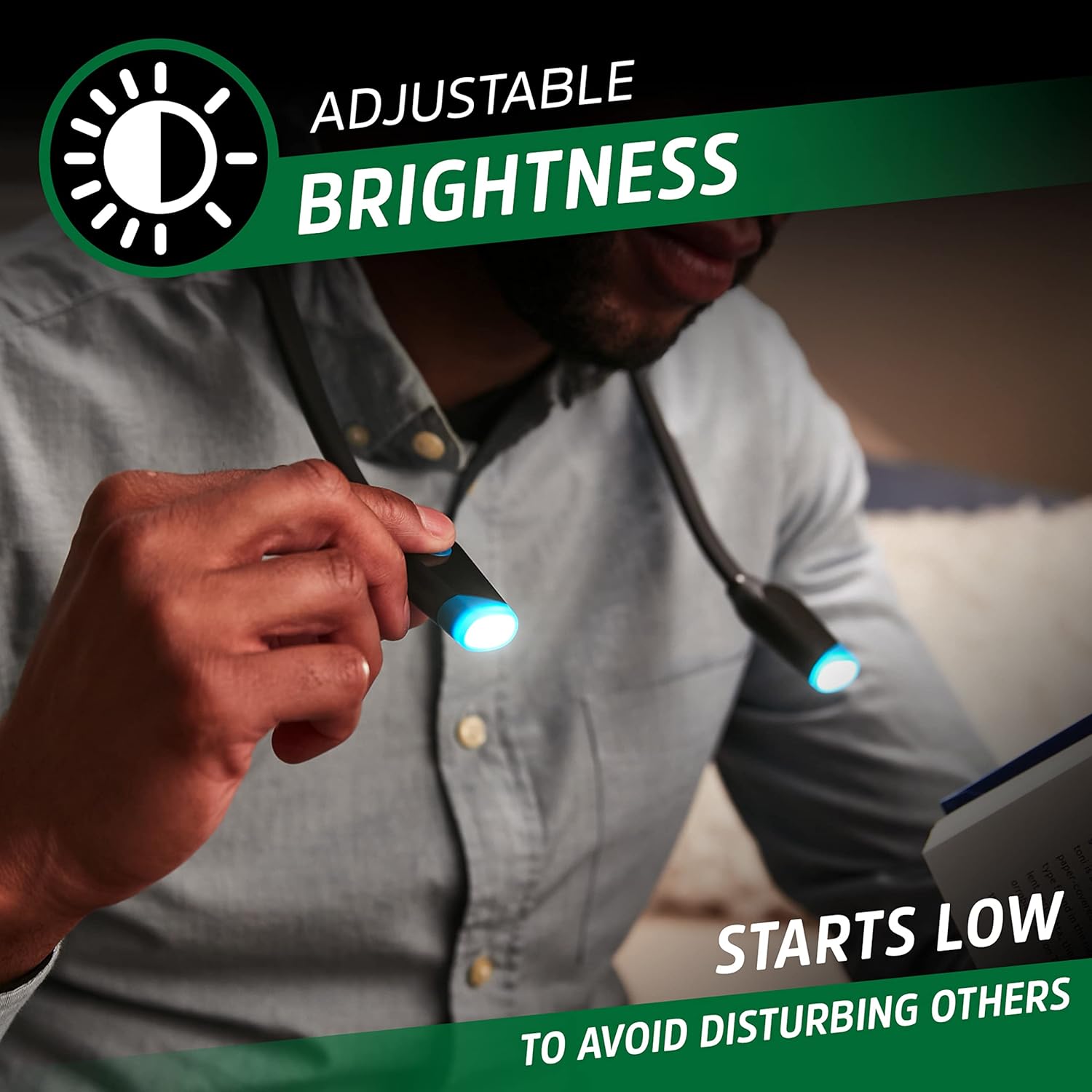 Energizer Rechargeable Neck Light with Flex 3 Brightness Levels
