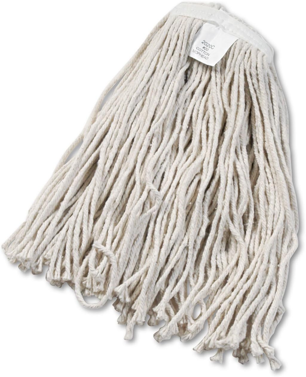 Boardwalk BWK2020CEA Cut-End Cotton Wet Mop Head - White