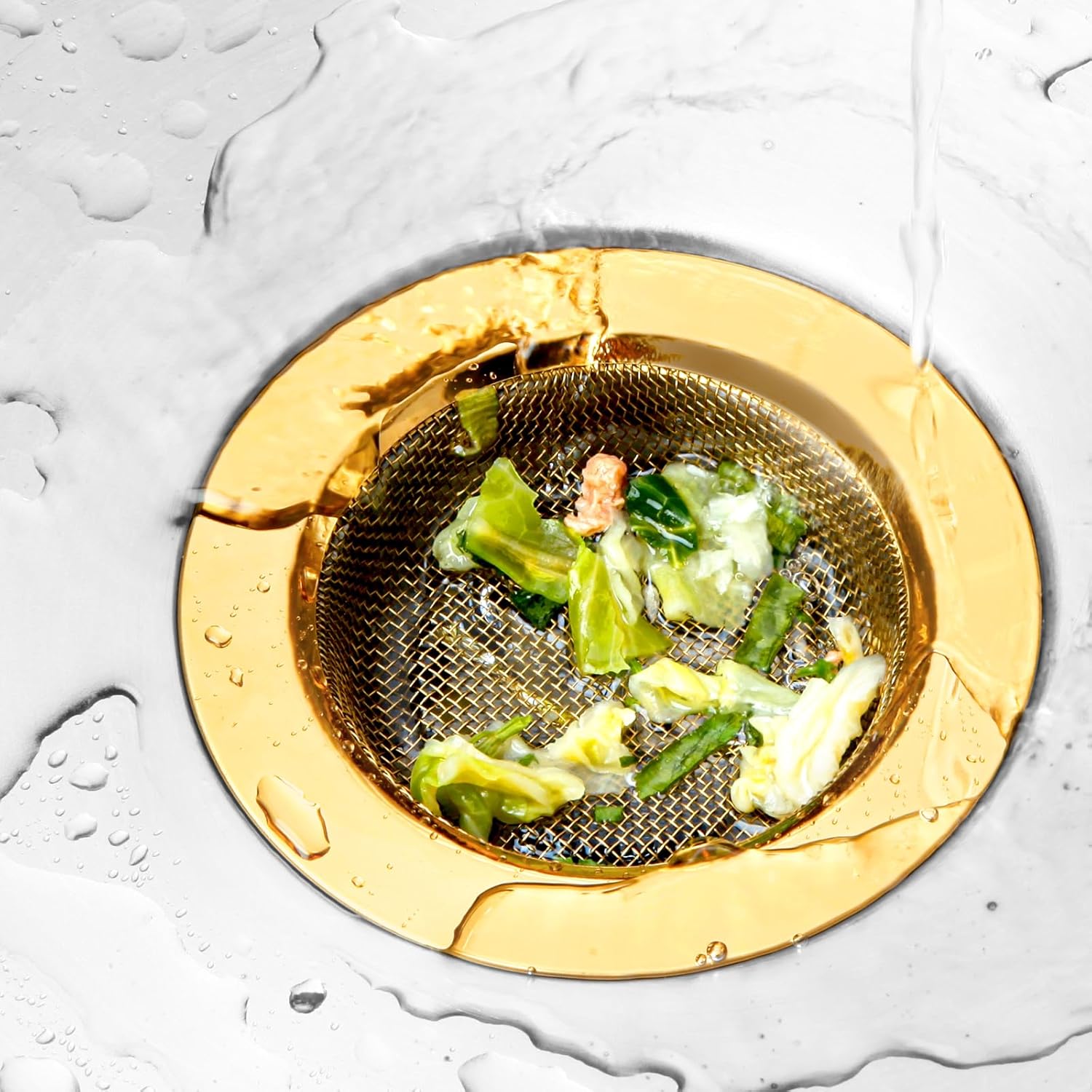 2PCS Kitchen Sink Strainers Stainless Steel