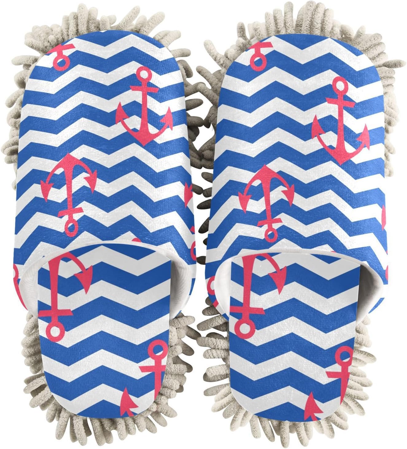Sinestour Wavy Mop Slippers for Floor Cleaning