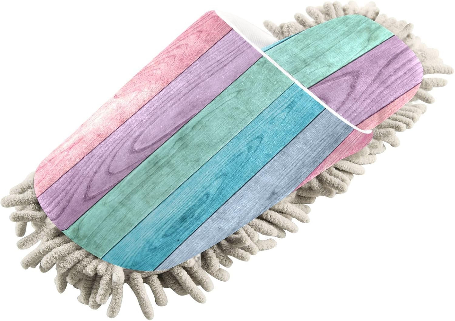 Kigai Microfiber Slippers with Wooden Pattern Size L