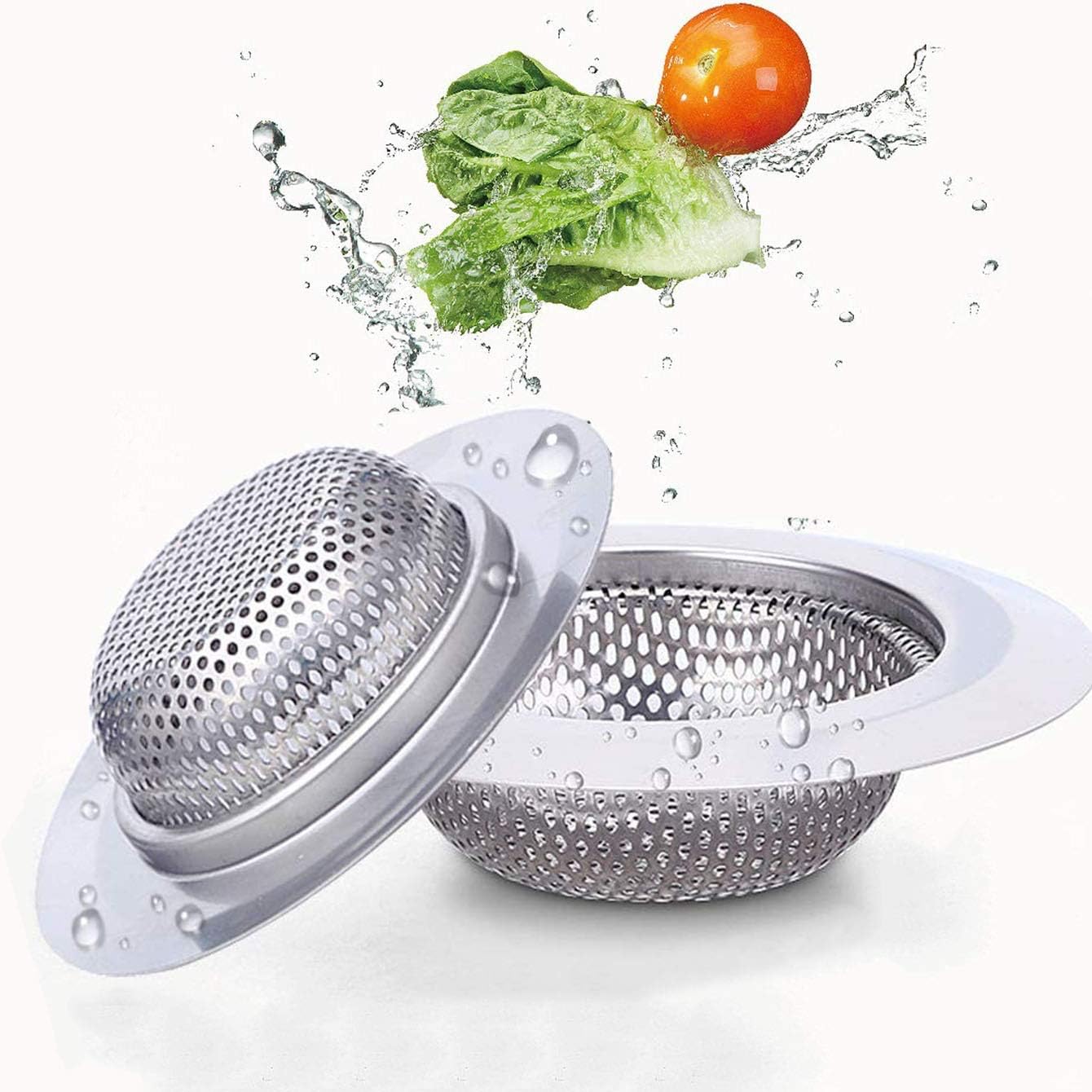 Lunyi 2 PCS Kitchen Sink Drain Strainer 45 Diameter