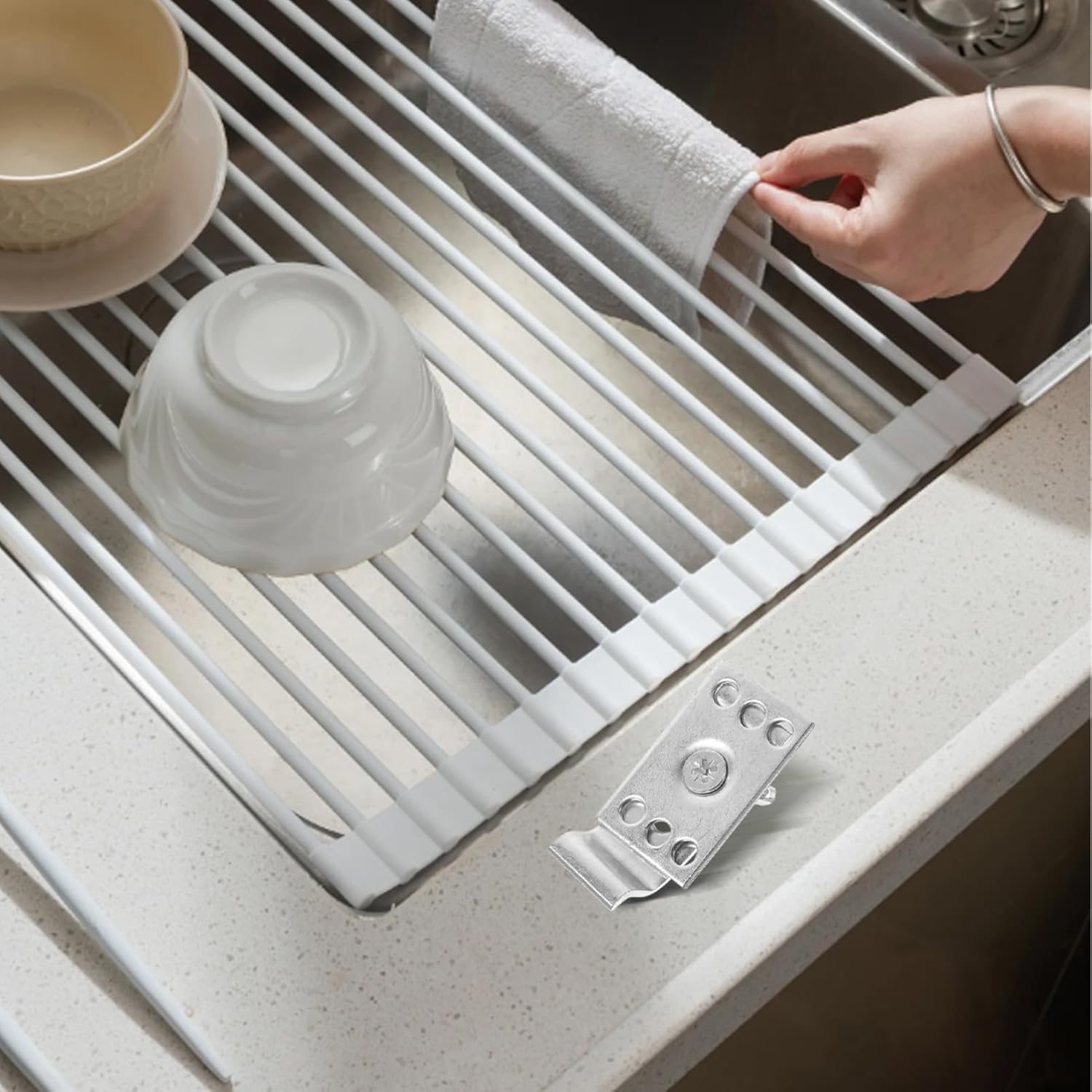 Gadpiparty 48 Sets Stainless Steel Sink Clips Kit 1