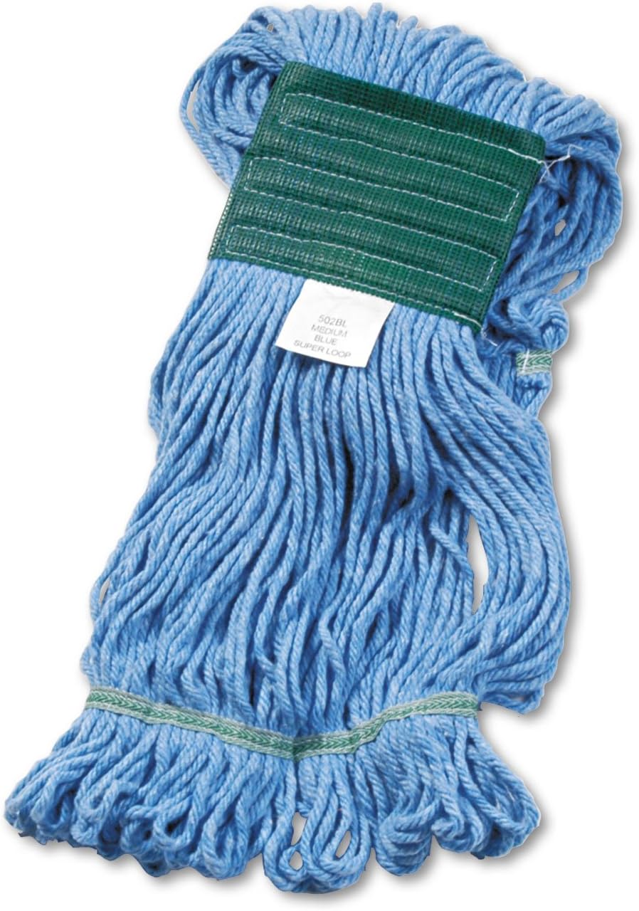 Boardwalk BWK502BLEA 5 in Headband Super Loop Mop Heads - Blue