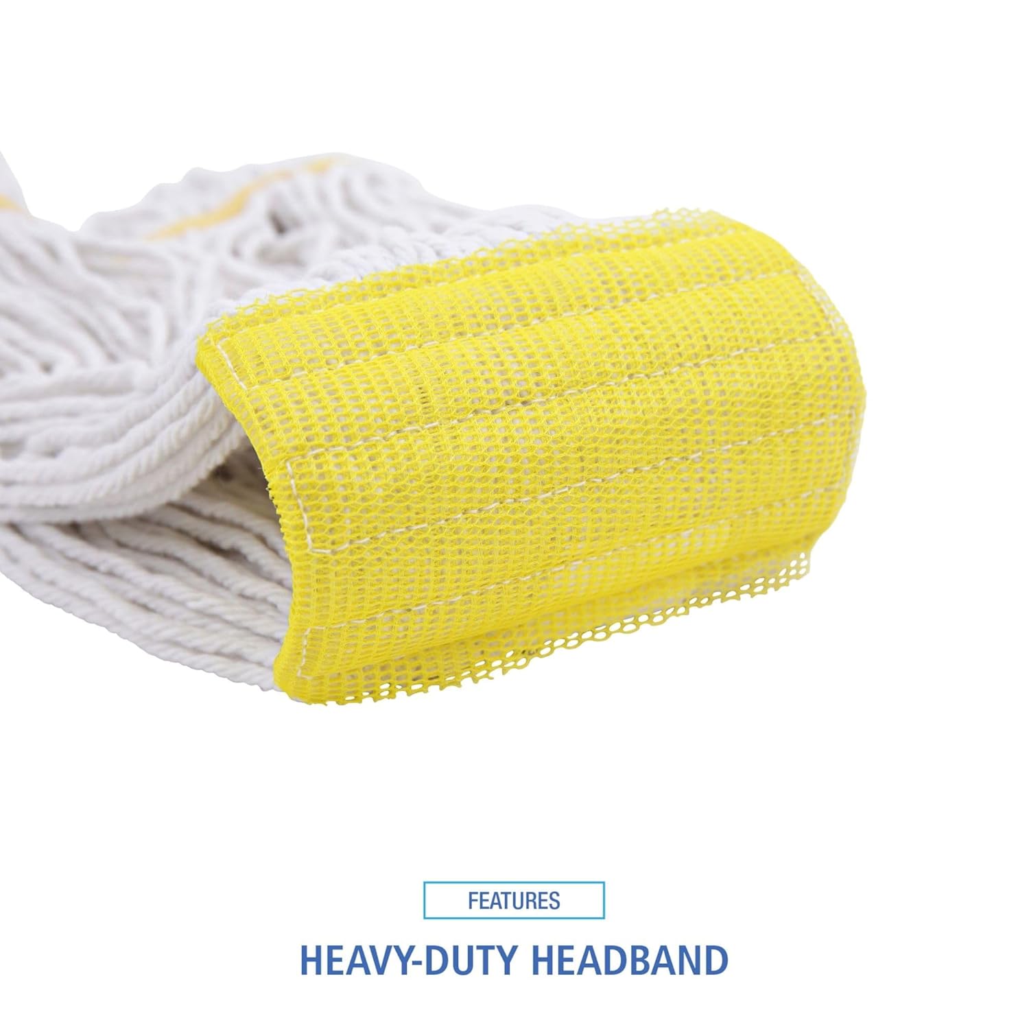 Boardwalk BWK501WH 5 in Headband Super Loop Wet Mop Head - Small White