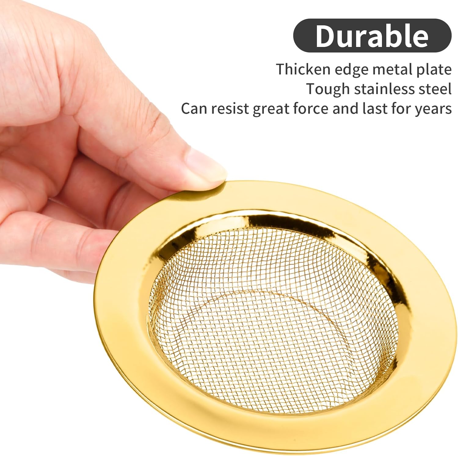 2PCS Kitchen Sink Strainers Stainless Steel