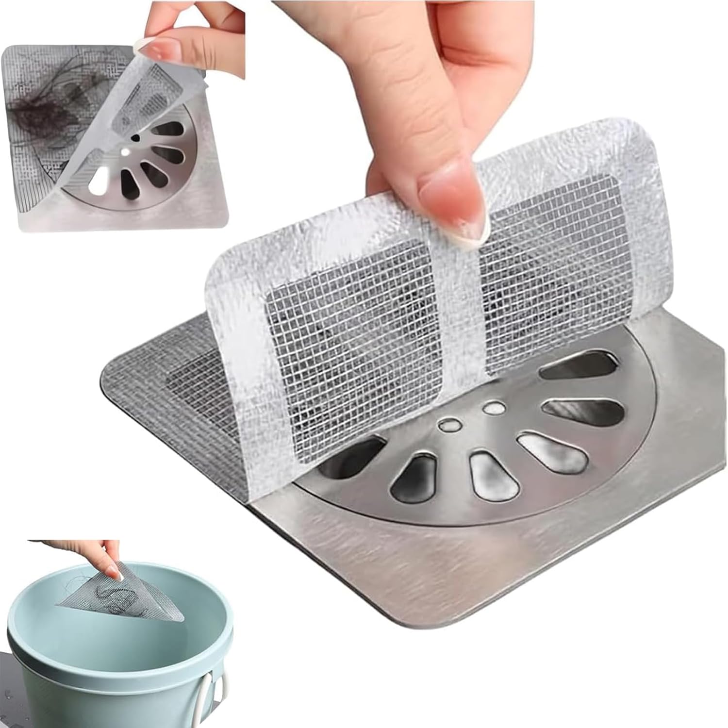 ZQDRPLUS 20 Pcs Disposable Hair Drain Stickers