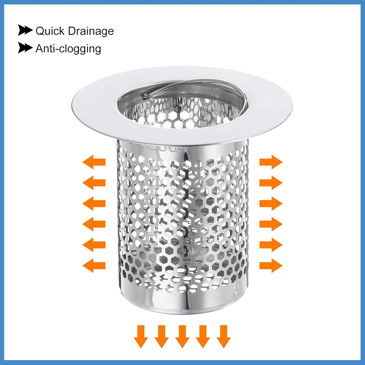 Uxcell 3 Pack Drain Strainer for Kitchen Bathroom