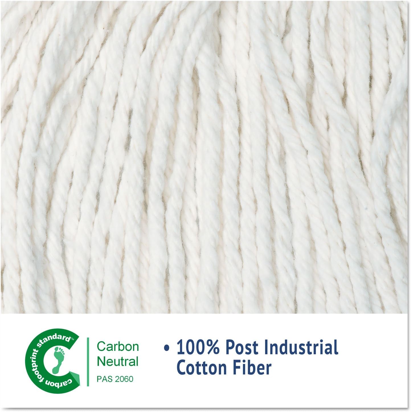 Boardwalk BWK2020CEA Cut-End Cotton Wet Mop Head - White