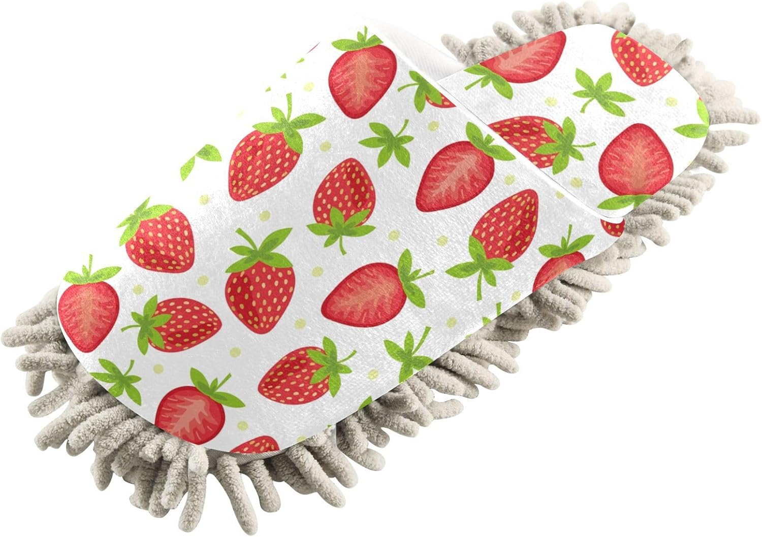 Sinestour Fruits Strawberry Mop Slippers for Floor Cleaning 1