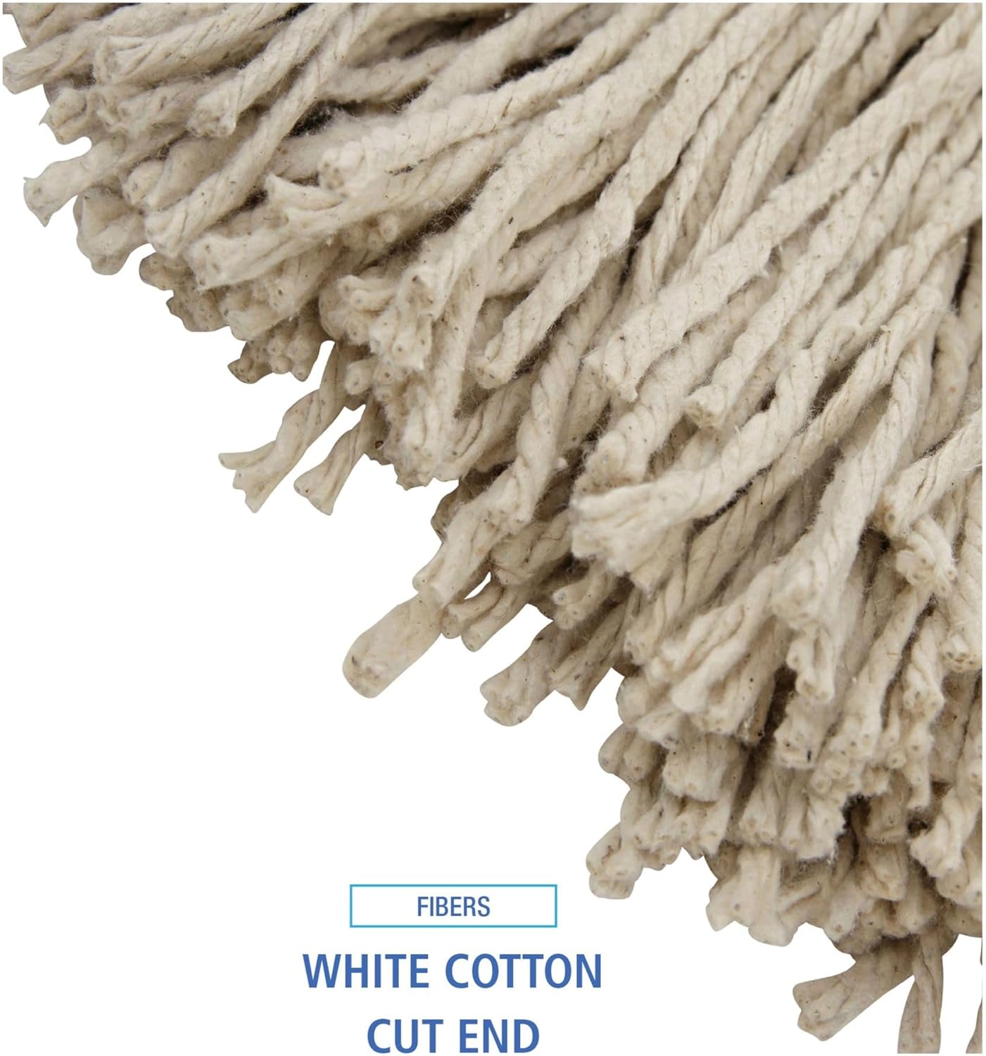Boardwalk BWK724CEA 24 oz Cotton Wet Mop Head - White 1