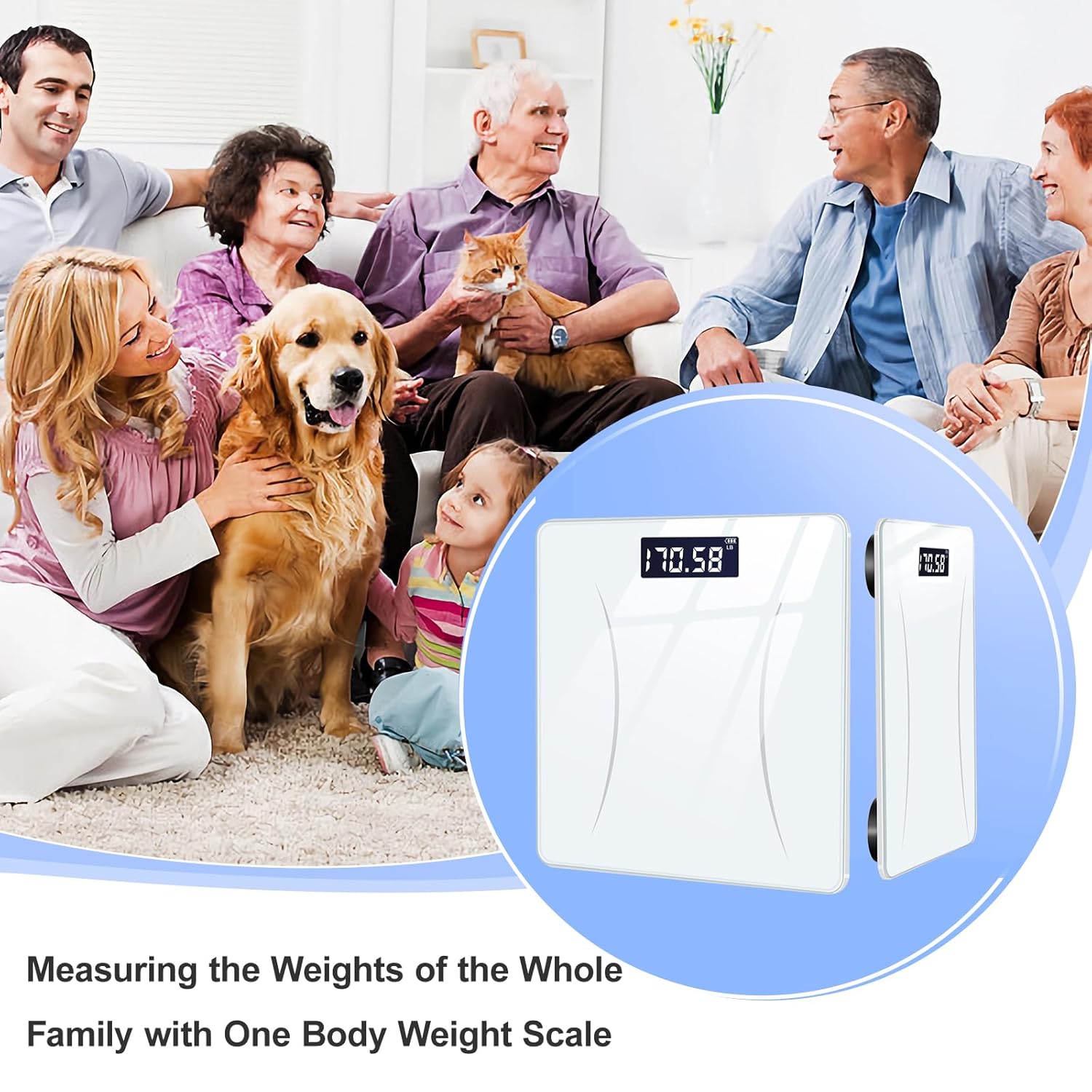 Tocnoda Digital Body Weight Scale with LED Display