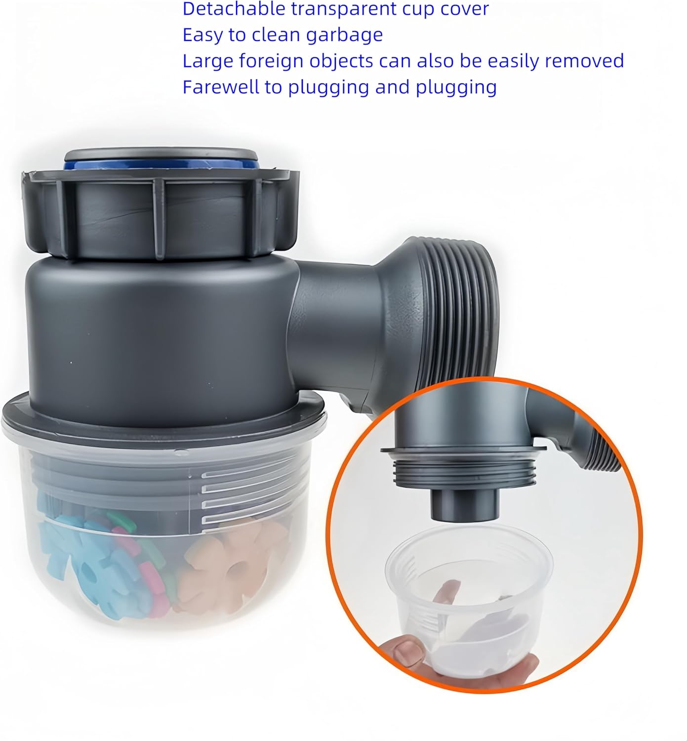 QruiLanTu Single Sink Drain Kit Flexible P-Trap 3-12 Inch