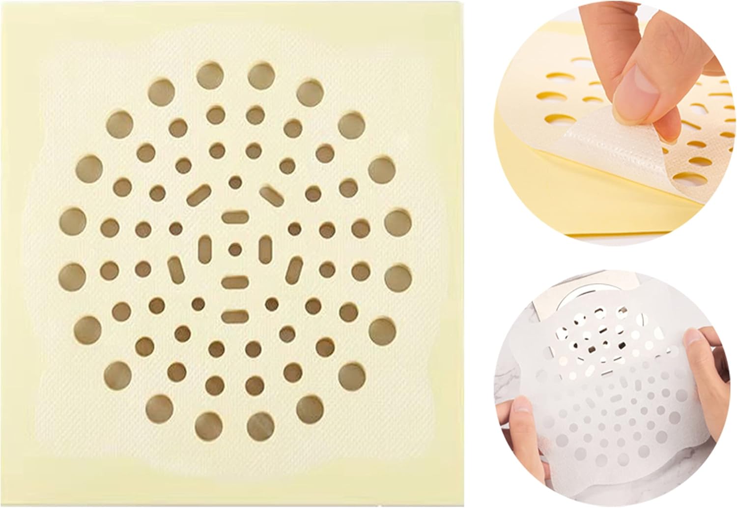 26 Pack Disposable Shower Hair Catcher with Waterproof Adhesive