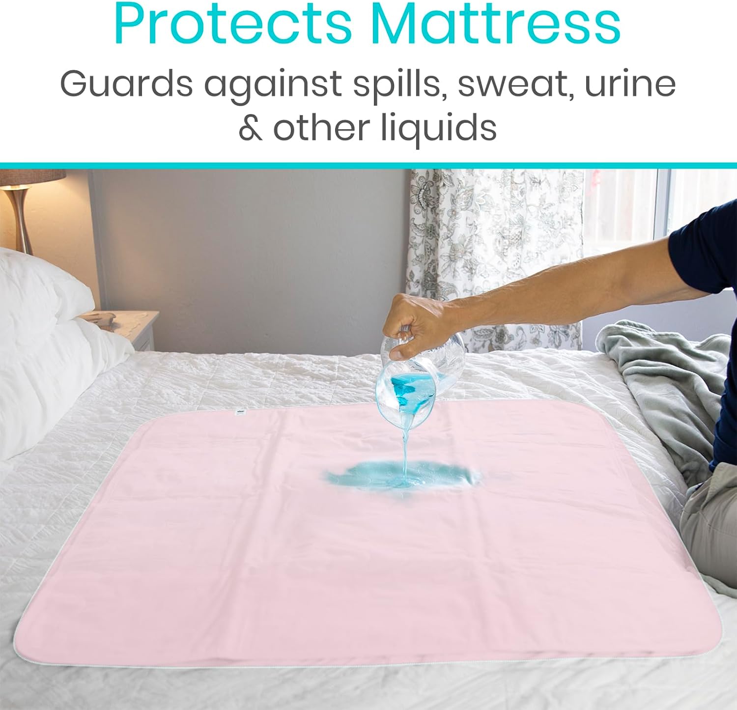 Vive Reusable Waterproof Bed Pad for Incontinence - 34 x 52