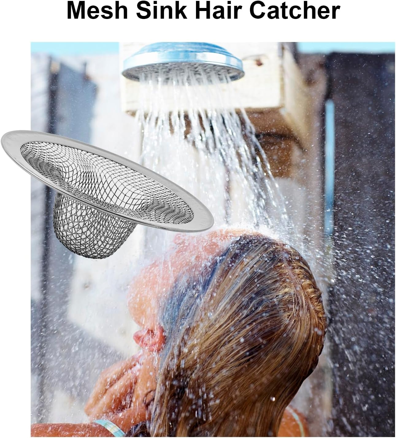 6-Pack Bathroom Sink Drain Strainer - Hair Catcher Prevents Clogs