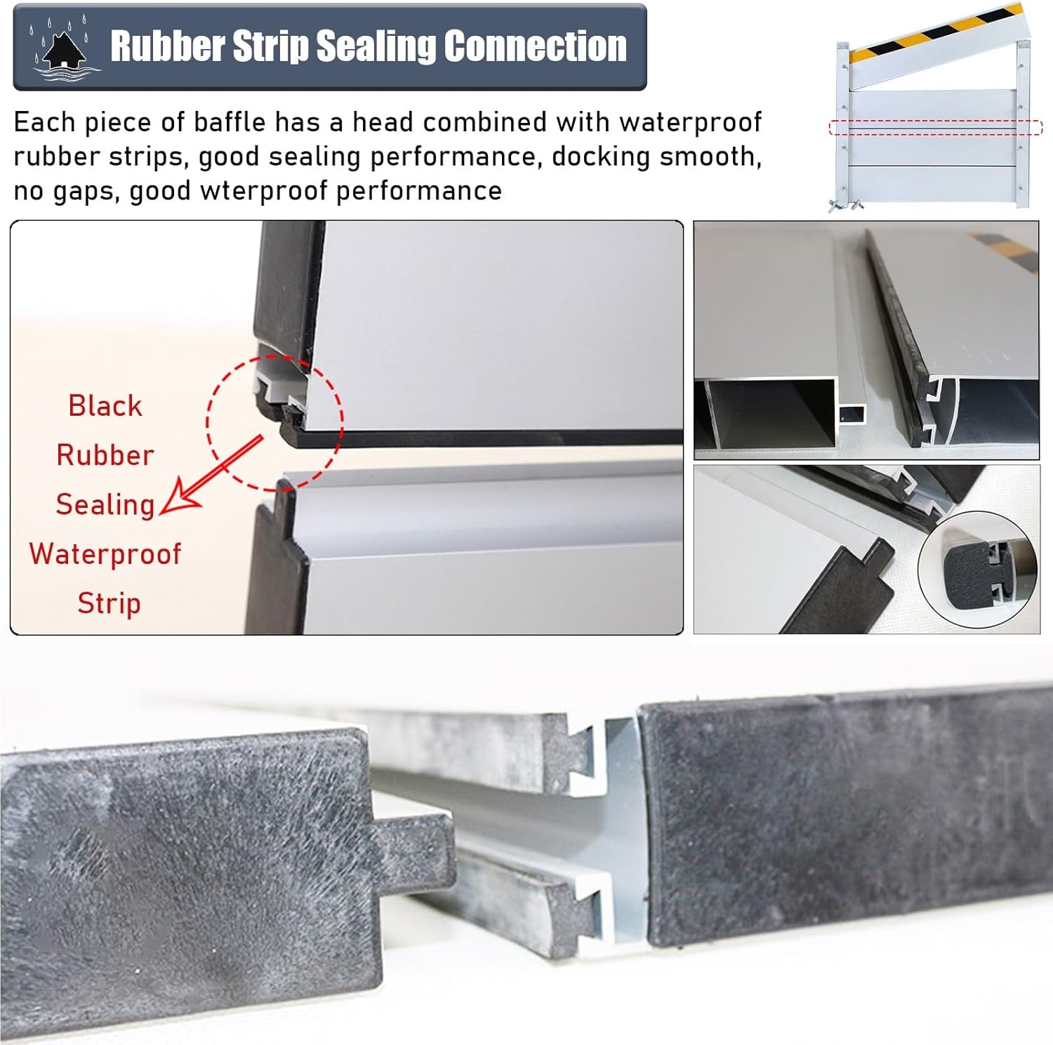 31 High Flood Control Baffle Barrier Underpass Entry Protection