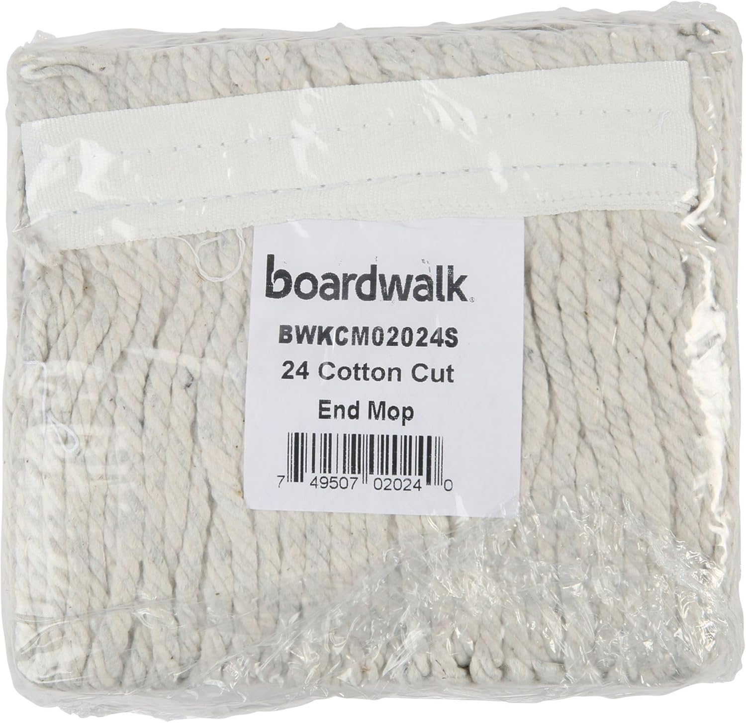 Boardwalk BWKCM02024S Banded Cotton Mop Head 24 White 12 Per Carton