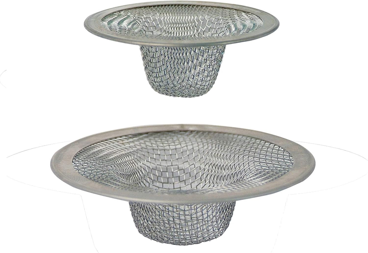 Peerless Mesh Drain Strainer 2pc Set 1