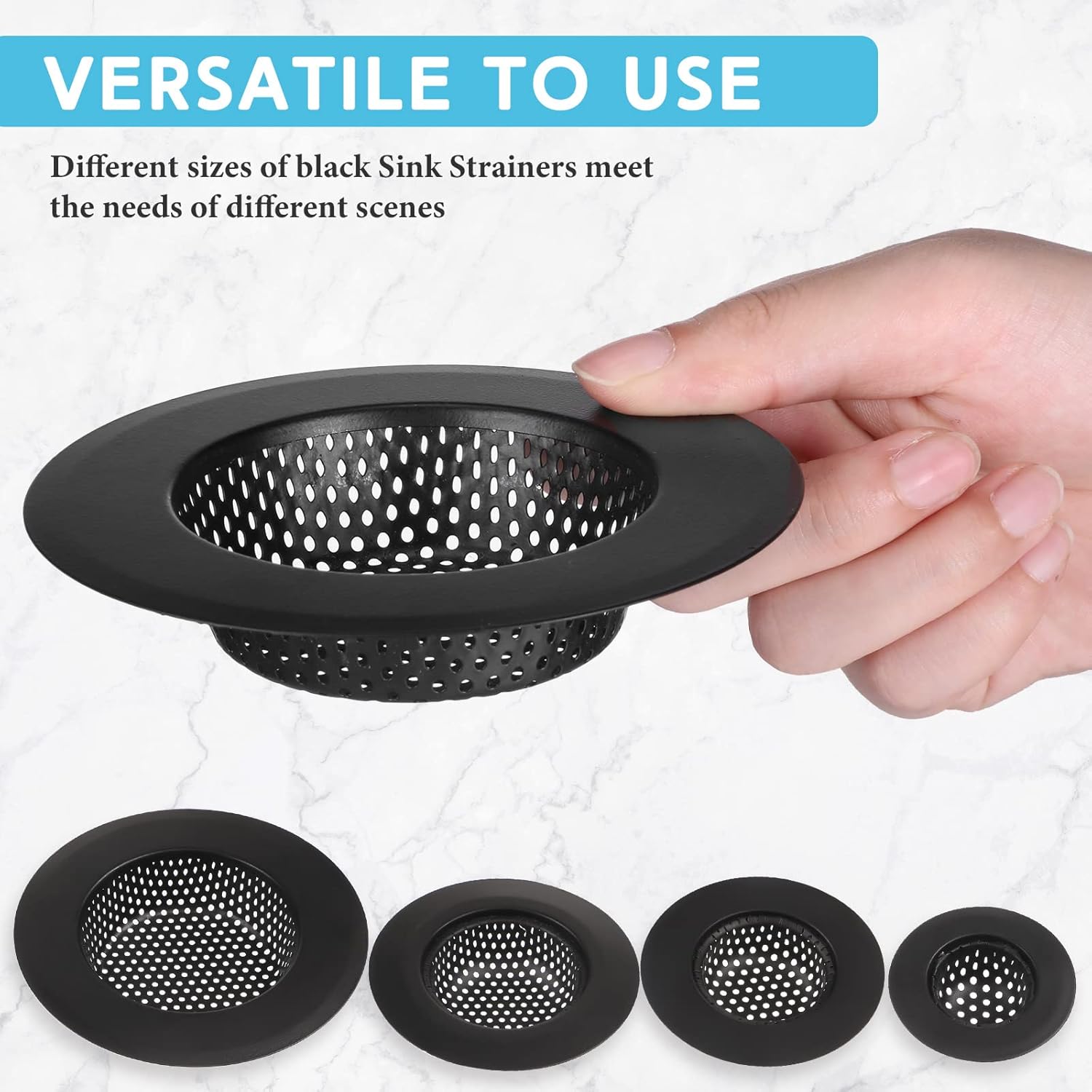 Hsei 4 Pack Stainless Steel Sink Strainers