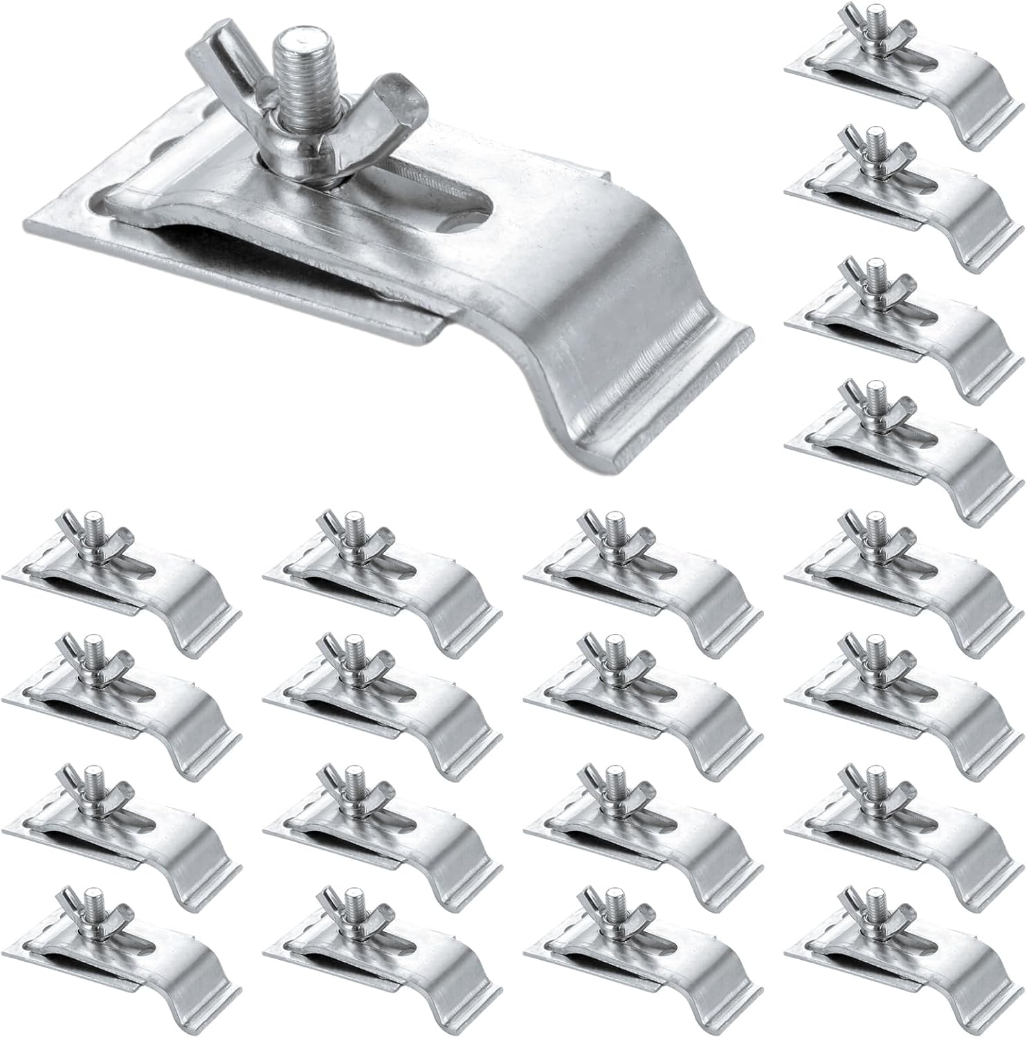 LANIAKEA 30PCS Sink Clips Kit - Silver Undermount Sink Mounting Clips