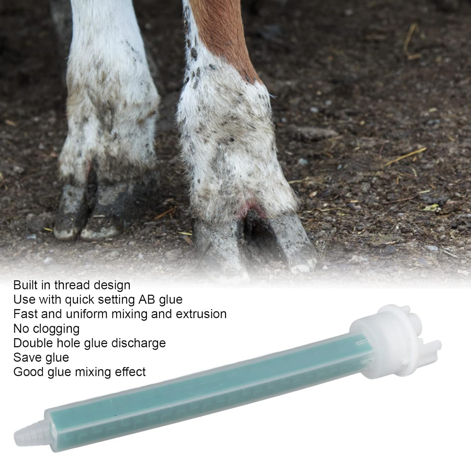 10Pcs Mixing Nozzle Tips for Glue Gun