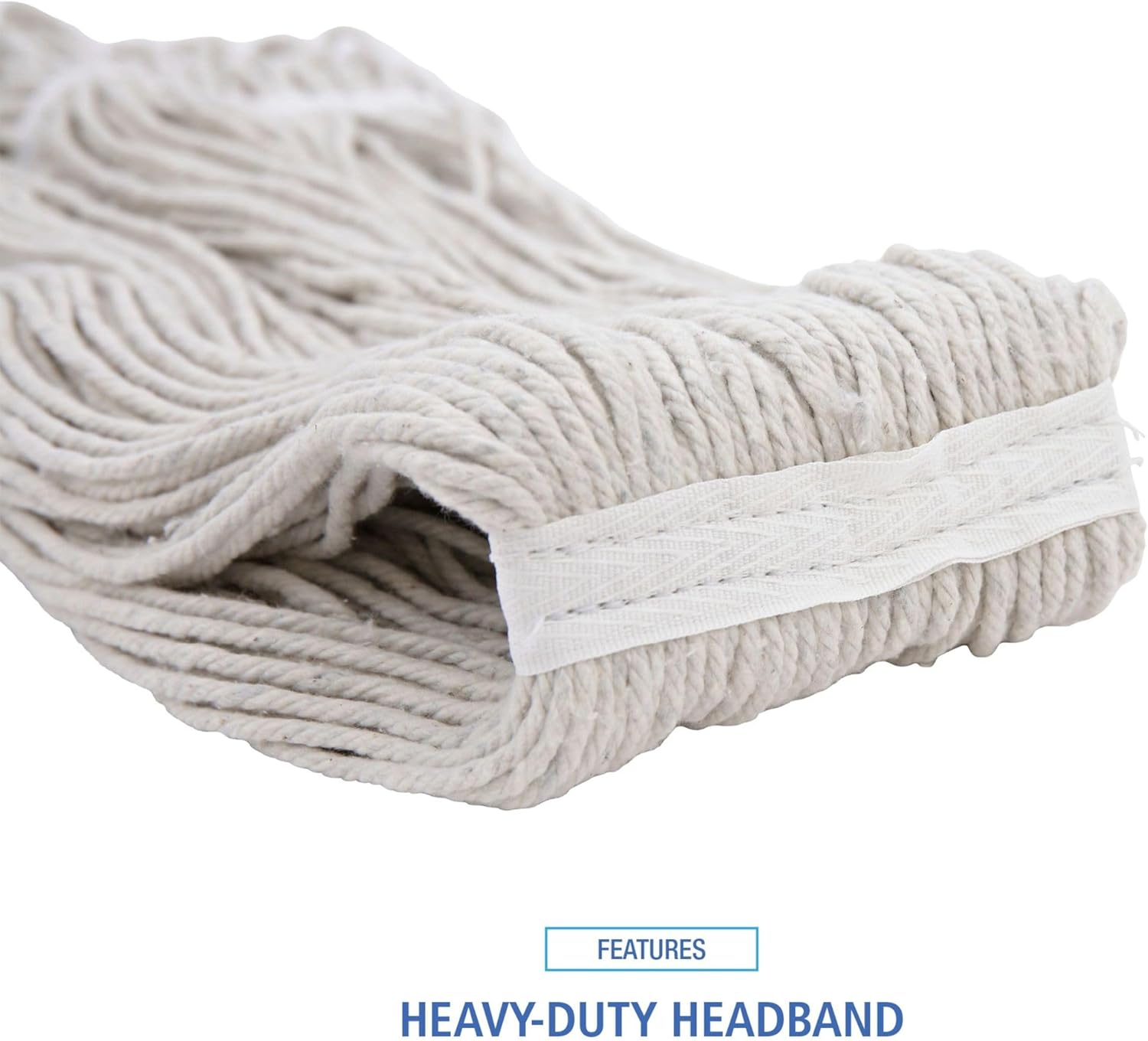 Boardwalk Premium Cut-End Wet Mop Heads 16oz White 12Carton 1