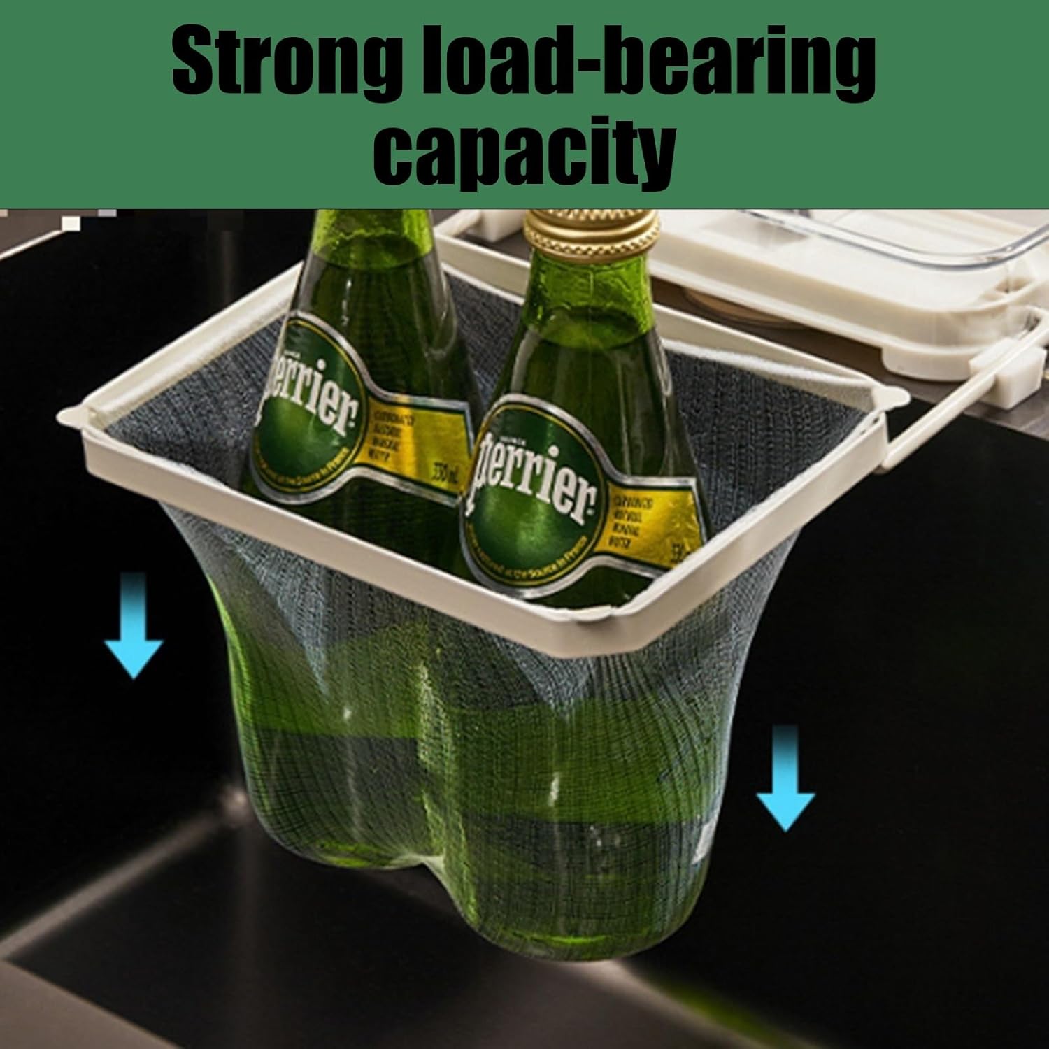 Cuzykitchen Sink Drainer With Suction Cup Foldable and Reusable