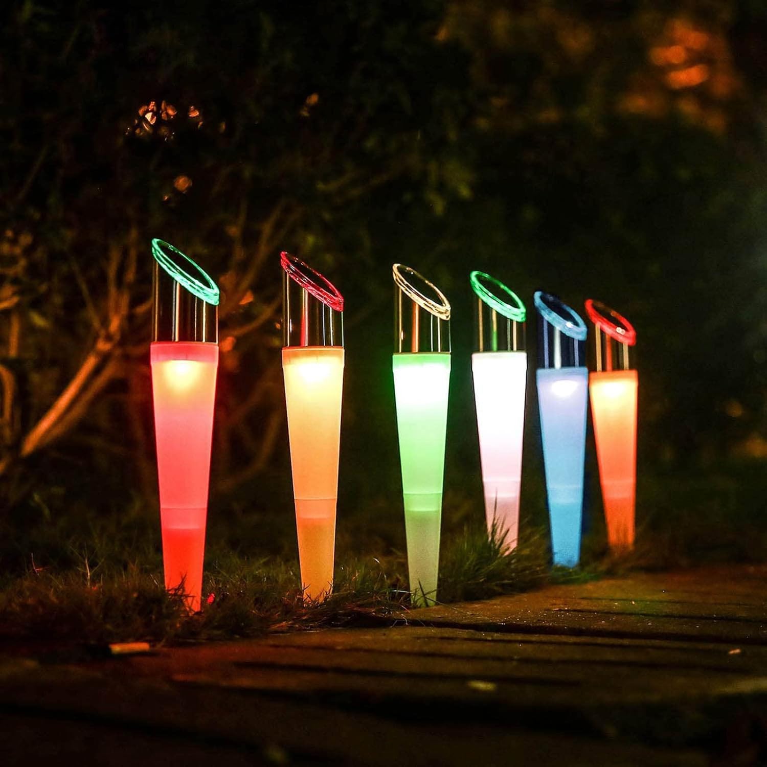 Pearlstar 6 Pack Solar Pathway Lights