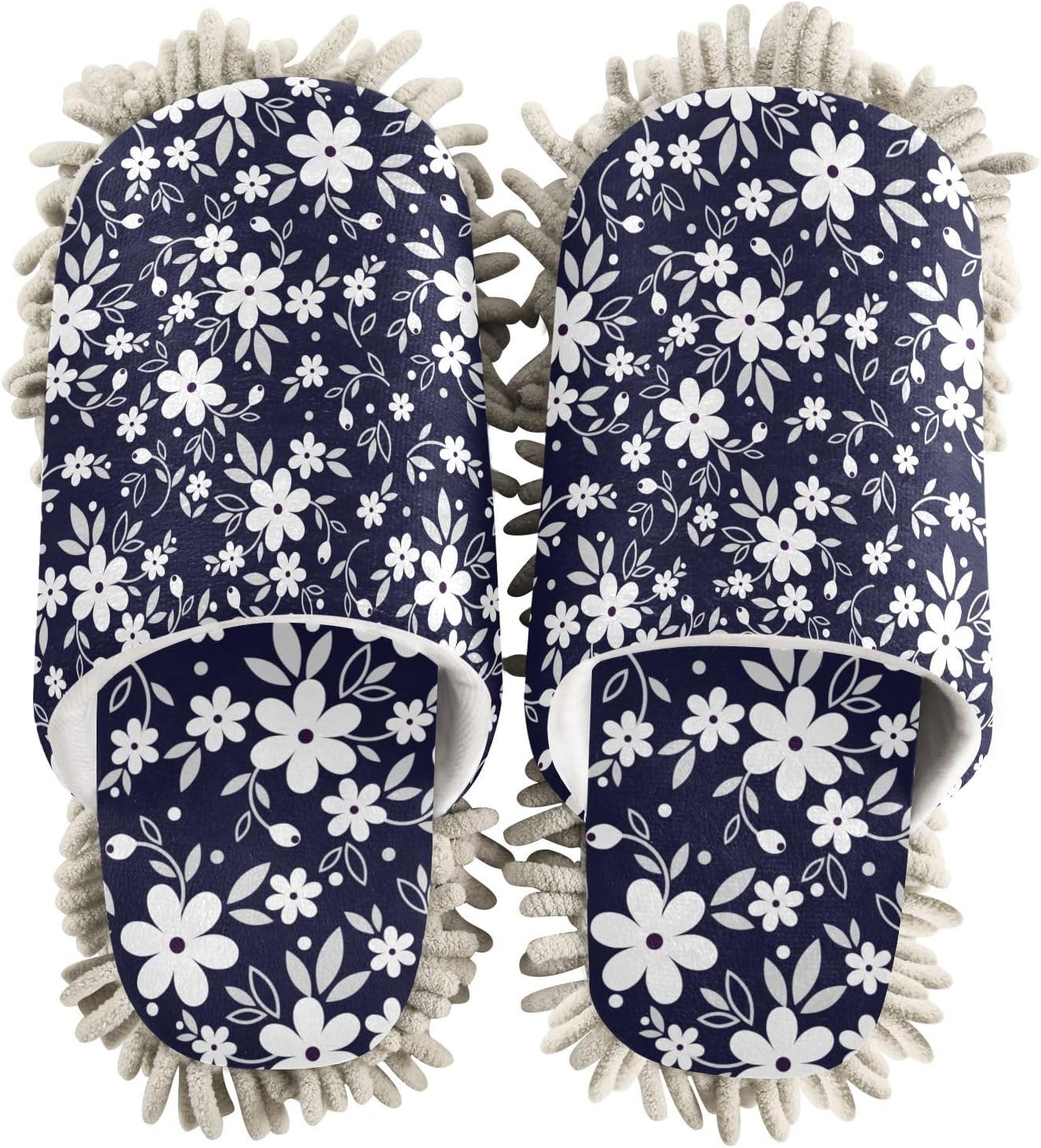Kigai Microfiber Slippers with Floral Design - L Size